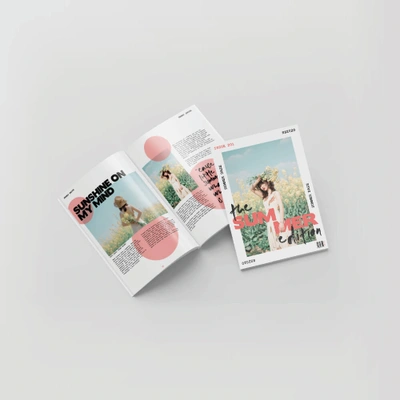 Perfect Bound Booklet - A Size Long Edge
